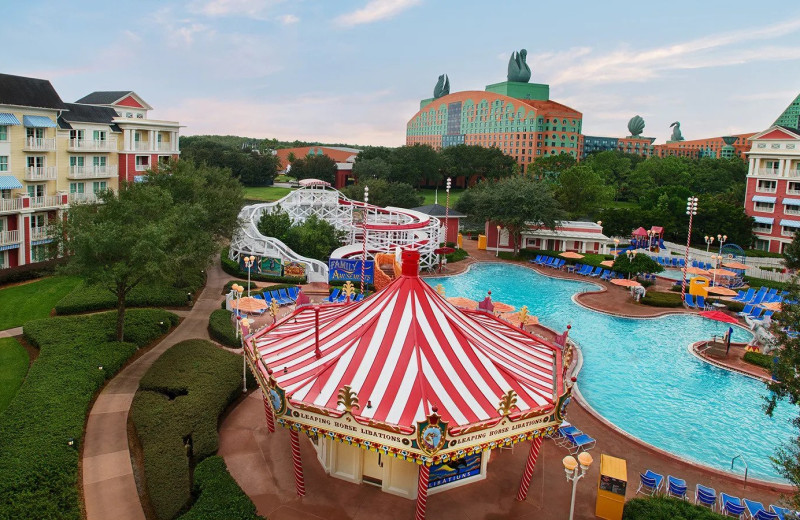 Outdoor pool at Disney's BoardWalk Villas.