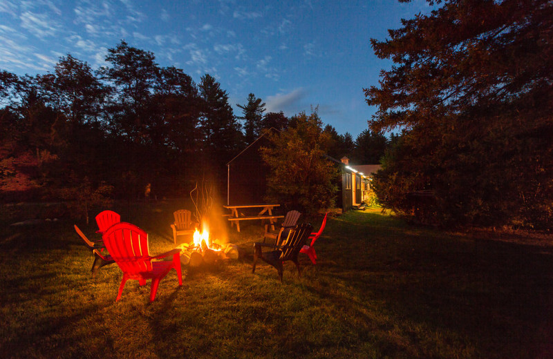 Bonfire at ADK Trail Inn.