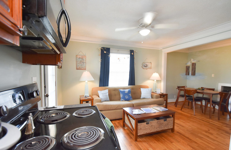 Guest room at Carolina Beach Inn.