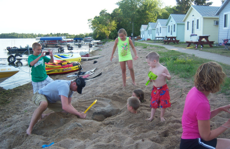 The beach at Abbywood Resort.