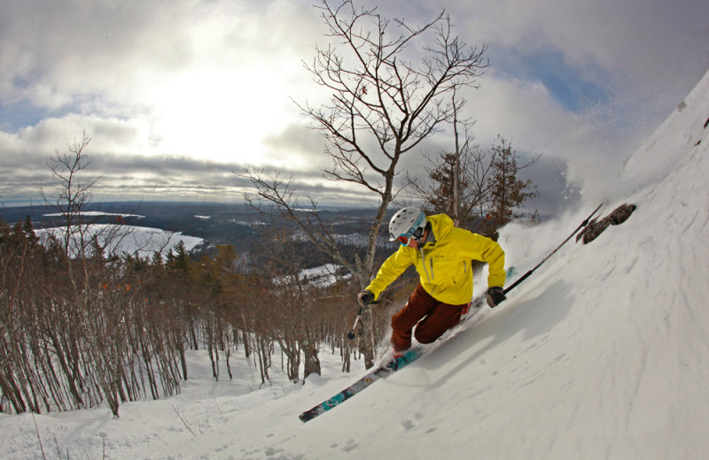 Skiing at Inn on Lac Labelle.
