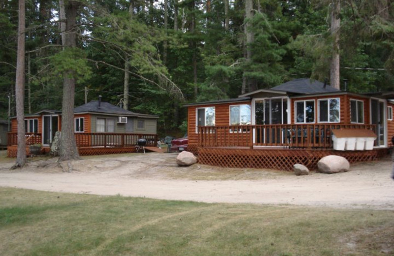 Cabin exterior at Moore Springs Resort.