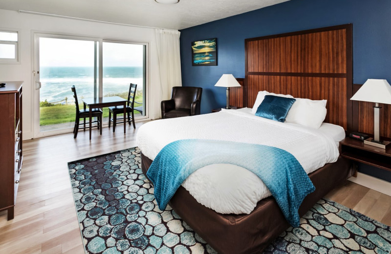 Guest room at Surfrider Resort.