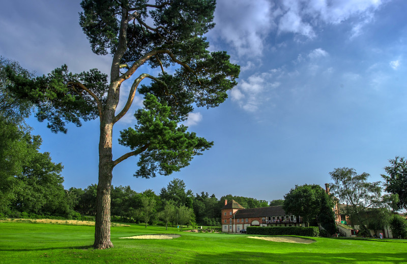 Exterior view of Cottesmore Lodges.