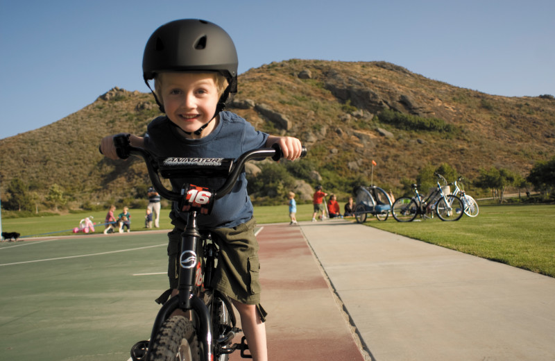 Biking at Foscoe Rentals.