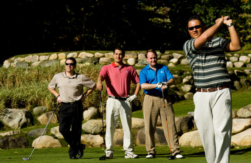 Group playing golf at Garland Lodge