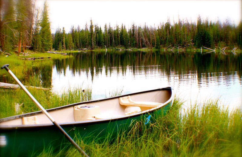 Lake at Crooked Creek Guest Ranch.