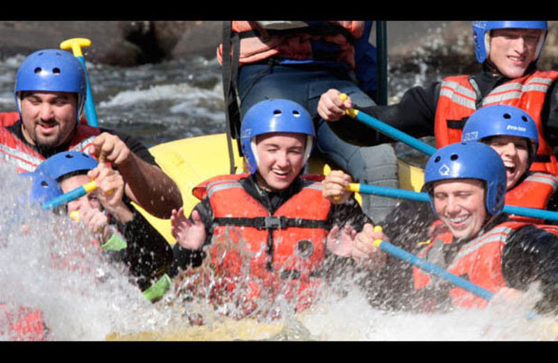 Water rafting at The Georgian Lakeside Resort.