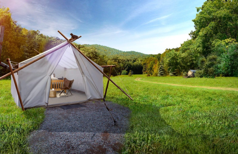 Exterior view of Under Canvas Great Smoky Mountains.