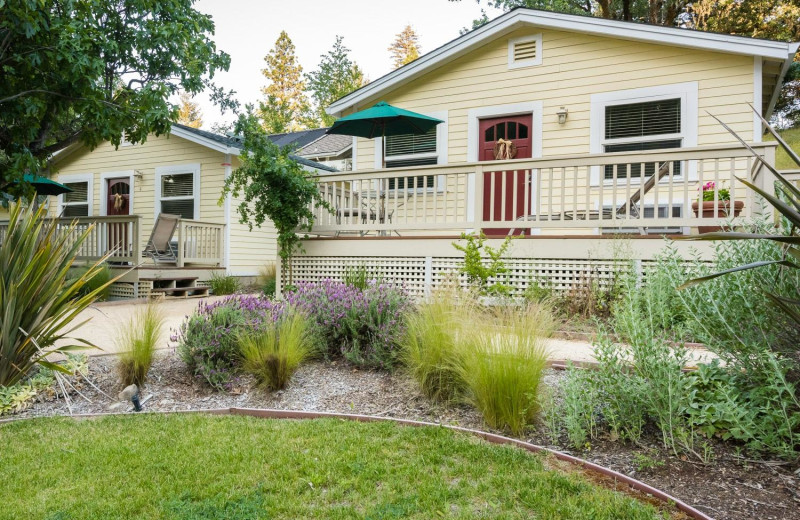 Cottage exterior at Aurora Park Cottages.