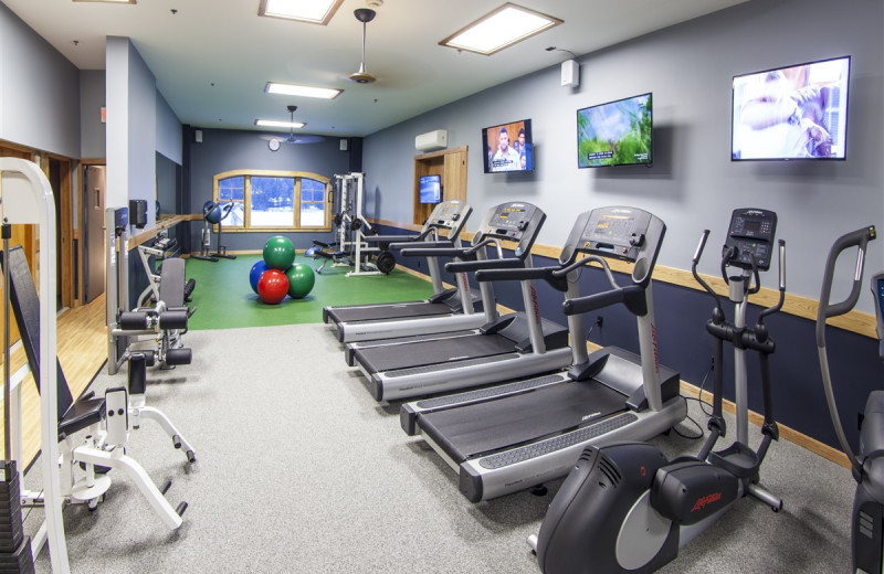 Fitness room at Golden Arrow Lakeside Resort.