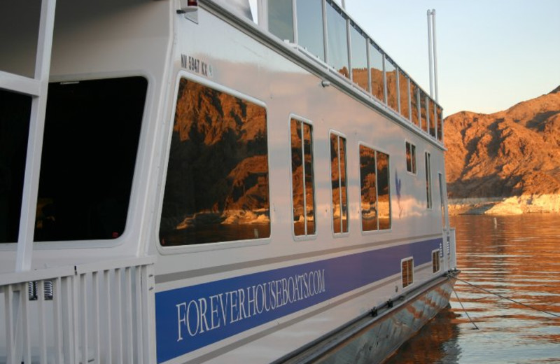 Houseboat exterior at Callville Bay.