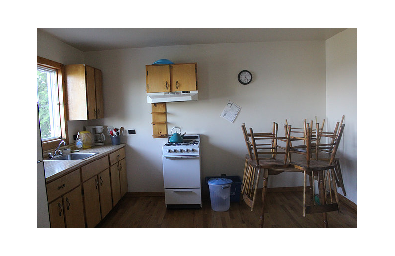 Cabin kitchen at Black Rock Resort.