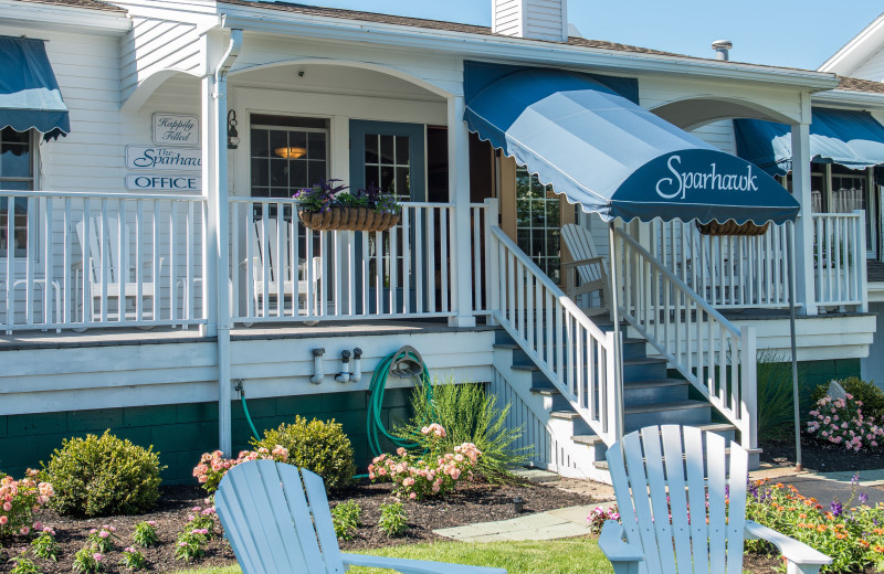 Exterior view of The Sparhawk Oceanfront Resort.