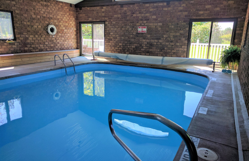 Indoor pool at Hop & Vine Inn.