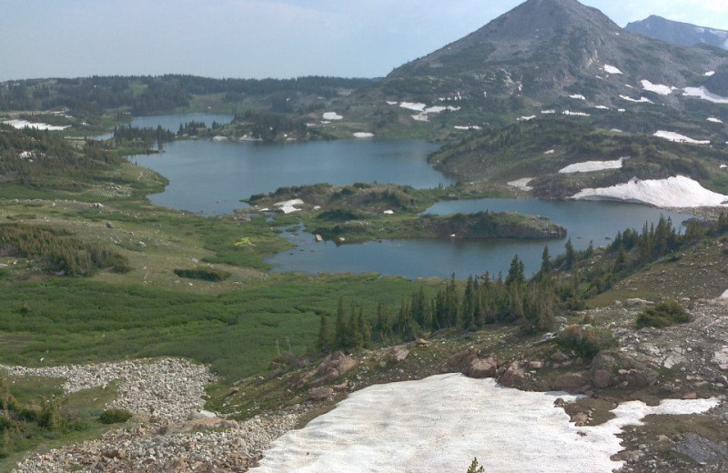 Lake at Snowy Mountain Inn.