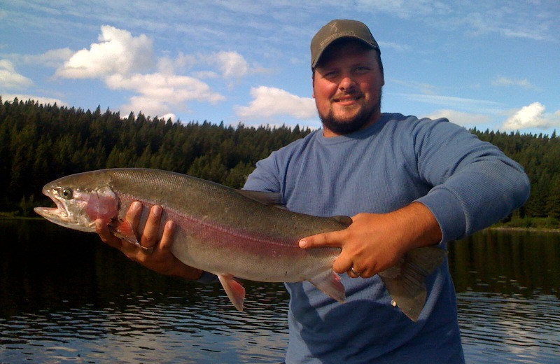 Fishing at Tyee Lake Lodge.