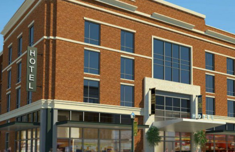 Exterior view of Kent State University Hotel.