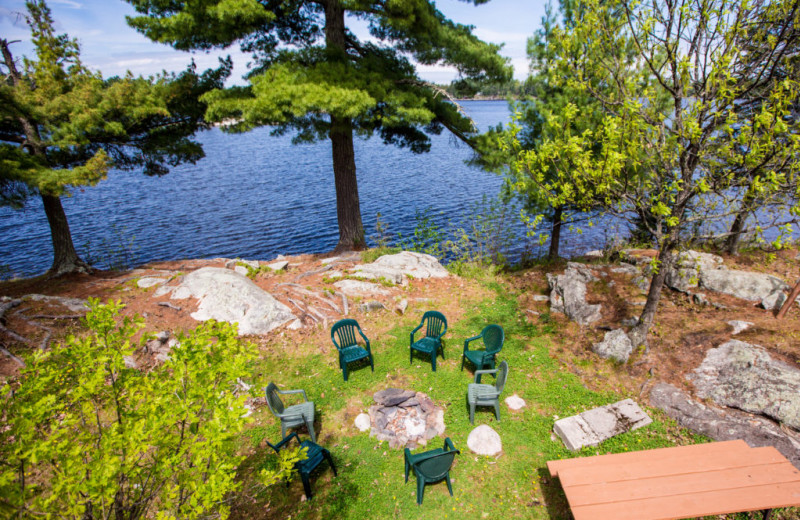 Patio at Northern Lights Resort & Outfitting.