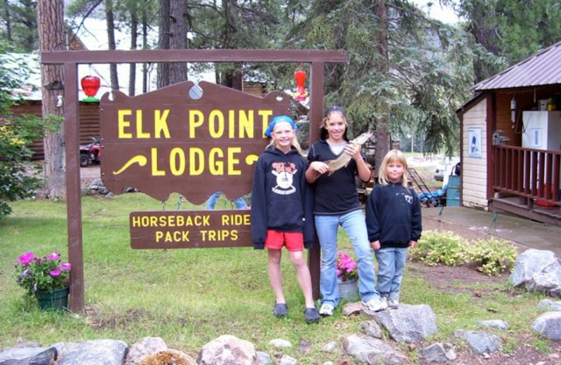 Family at Elk Point Lodge.