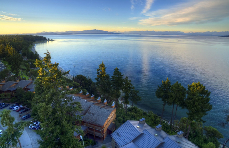 Aerial view of Tigh-Na-Mara Resort.