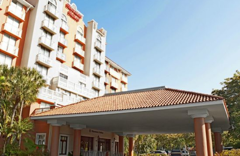 Exterior view of Sheraton Suites Cypress Creek Ft. Lauderdale.