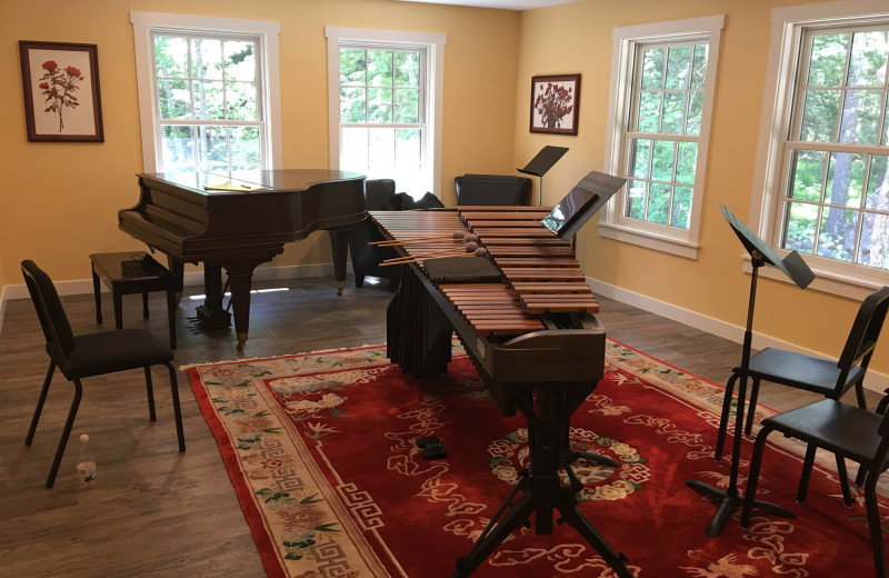 Music room at Avaloch Farm.