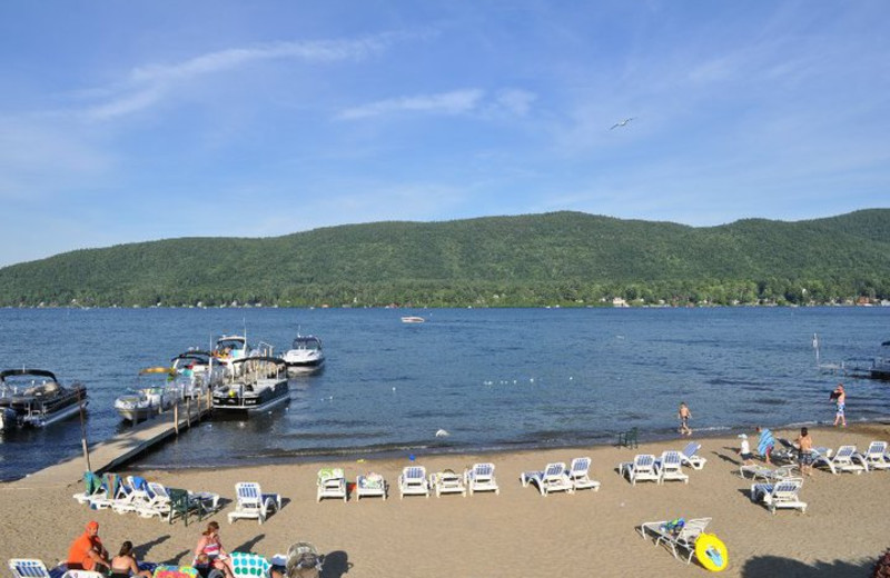 The beach at Marine Village Resort.