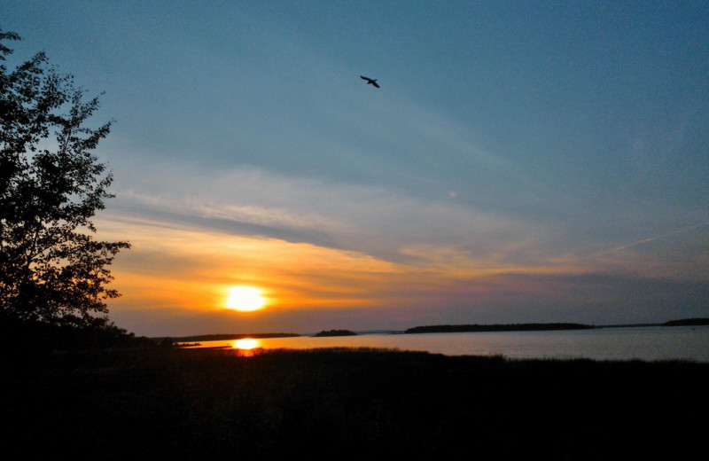 Sunrise at Drummond Island Resort.