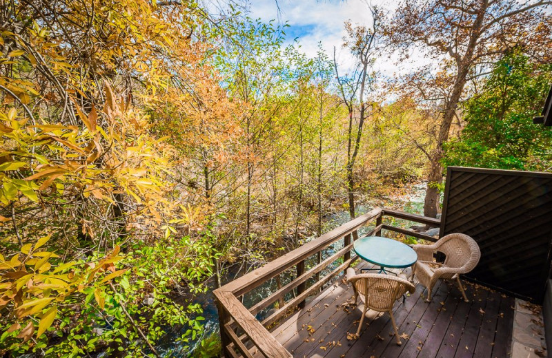 Cabin deck at Briar Patch Inn.