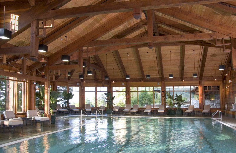 Indoor pool at Mohonk Mountain House.