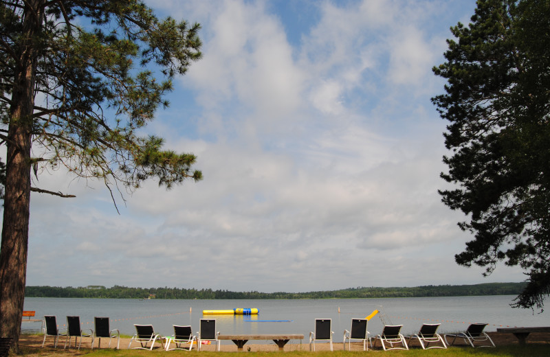 Beach at Sandy Pines Resort.