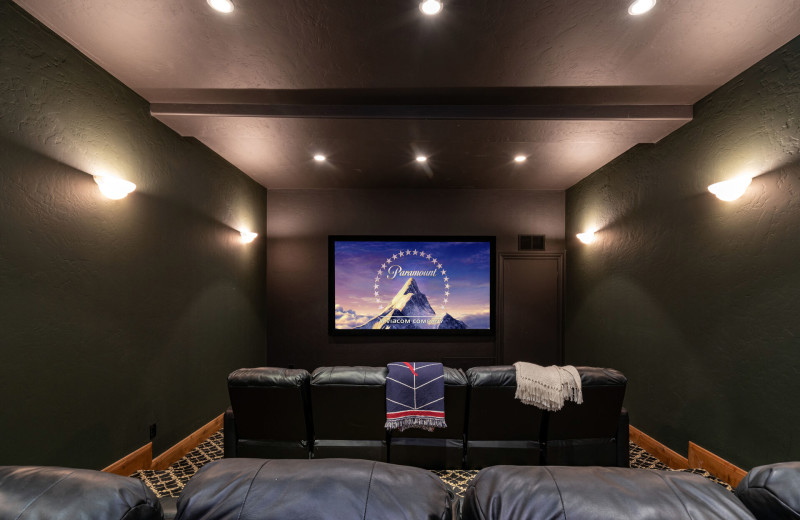 Rental theater at Accommodations in Telluride.