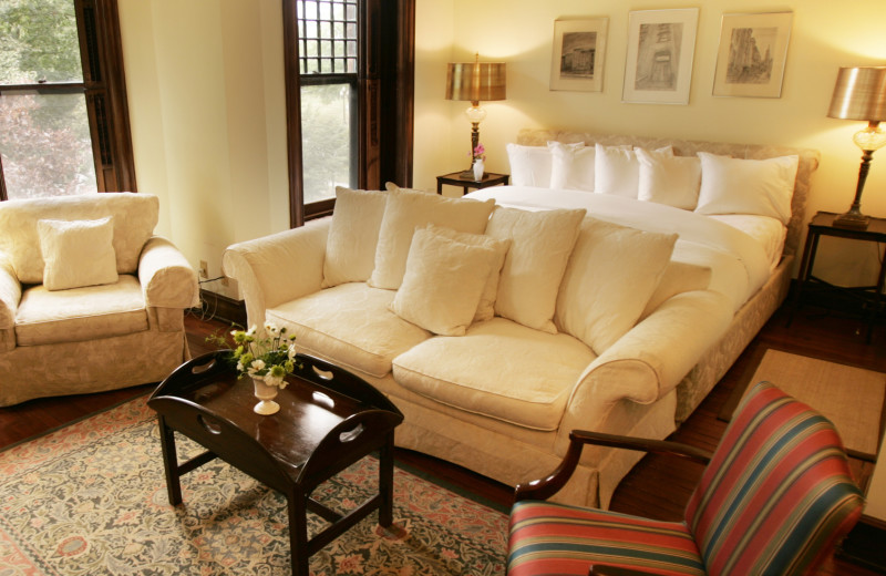 Guest room at State House on Washington Park.