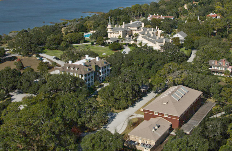 Arial view at Jekyll Island Club Hotel.