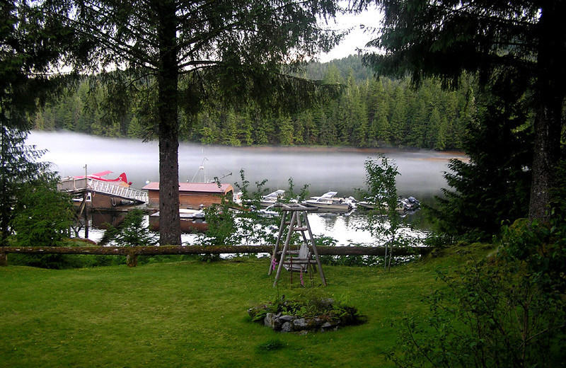 Grounds at Yes Bay Lodge.