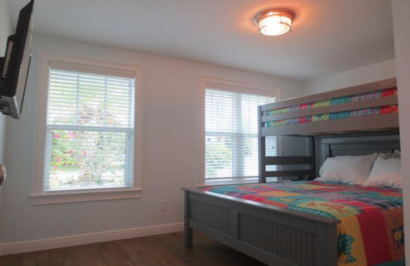 Rental bedroom at Lizzie Lu's Island Retreat.