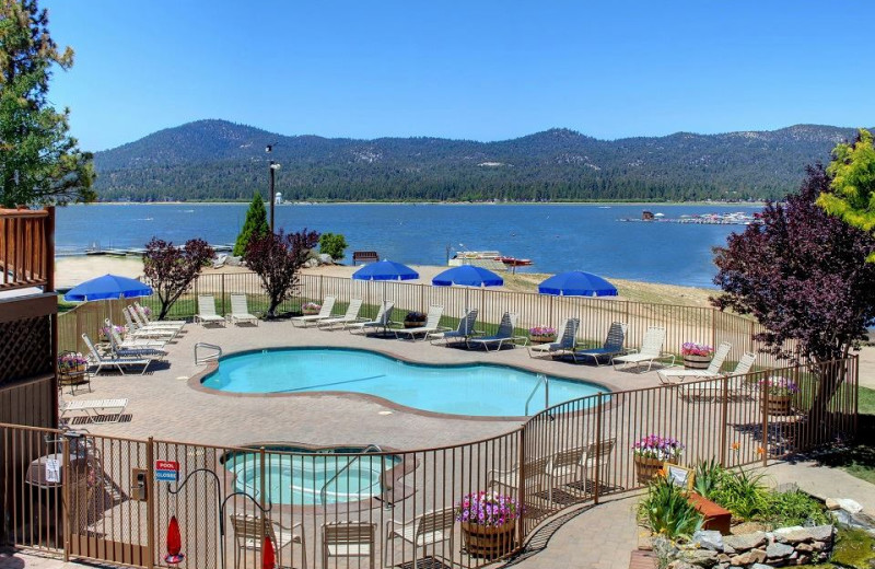 Outdoor pool at Marina Resort on the Lake.