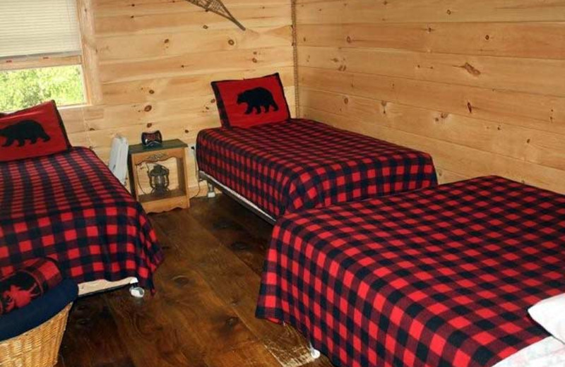 Cabin Bedroom at Sunrise Ridge Guide Service