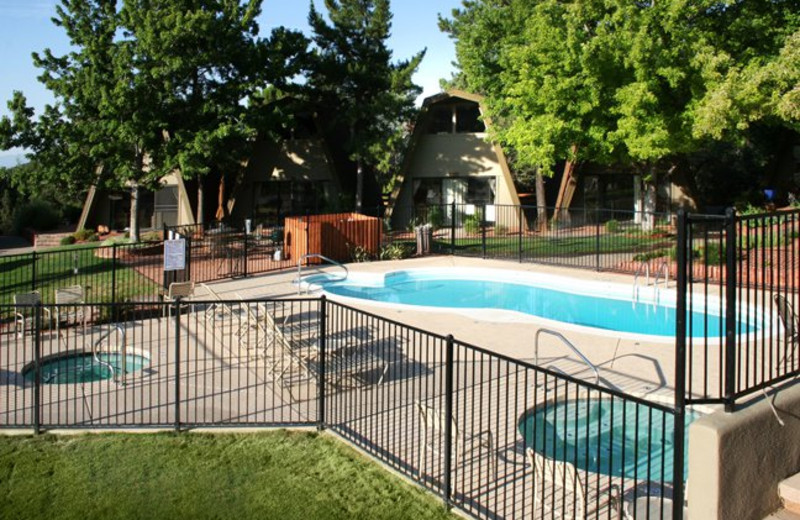 Outdoor pool at Red Agave Resort.