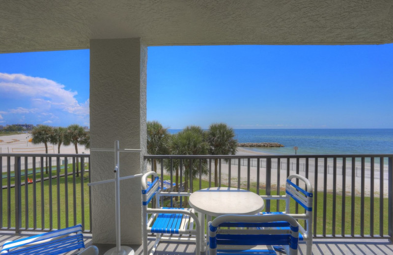 Guest balcony at Caprice Resort.