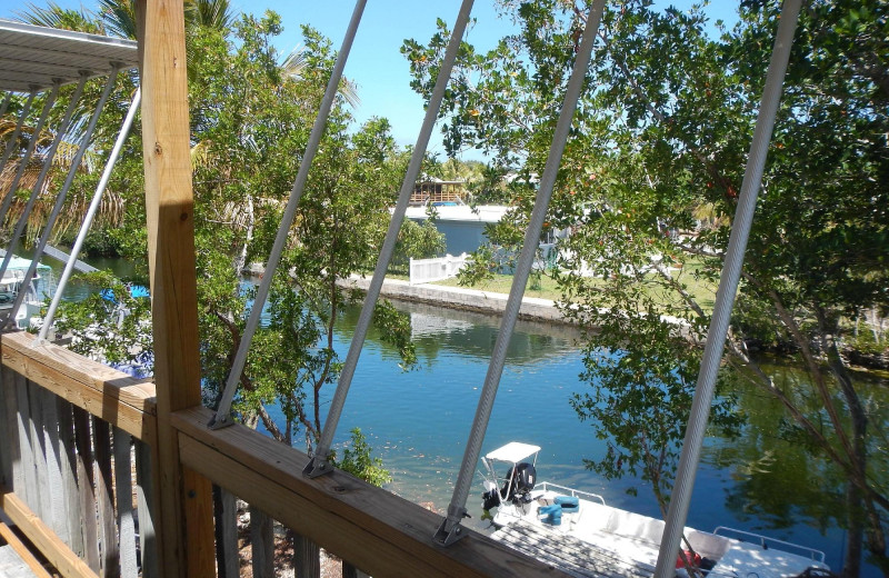 Deck view at Ed & Ellens Big Pine Key.