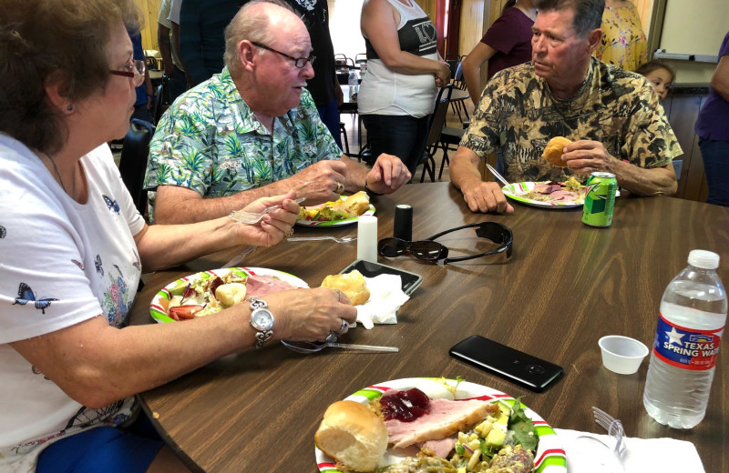 Dining at Big Chief RV Resort.