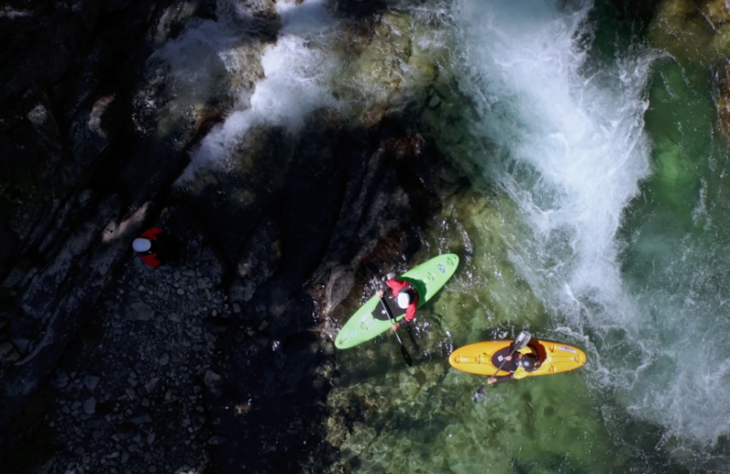 Kayaking on river at Grand Canyon Under Canvas.