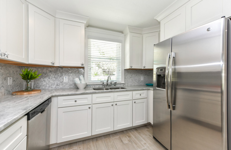 Rental kitchen at Siesta Key Luxury Rental Properties.