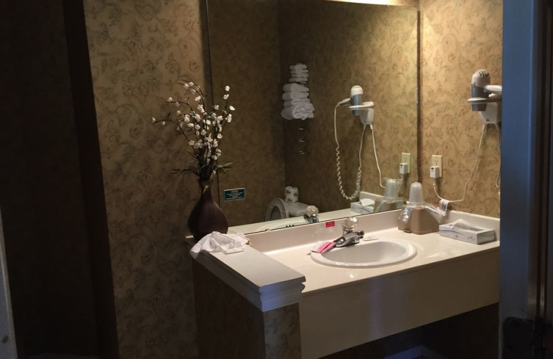 Bathroom amenities at Branson Gazebo Inn.