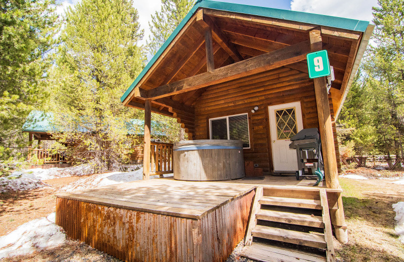 Cabin exterior at Eagle Ridge Ranch.