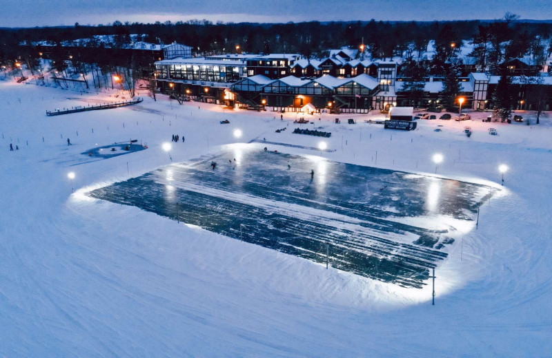 Winter at Cragun's Resort and Hotel on Gull Lake.