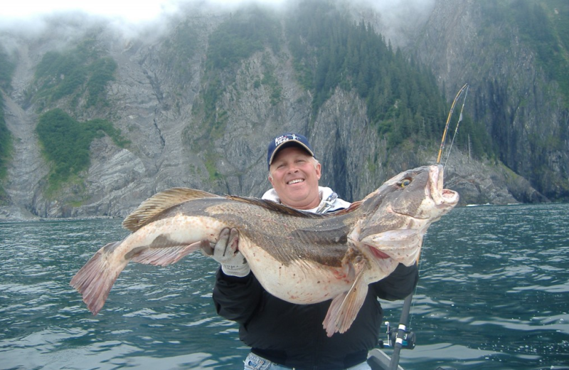 Alaskan ling cod fishing at Gone Fishin' Lodge.