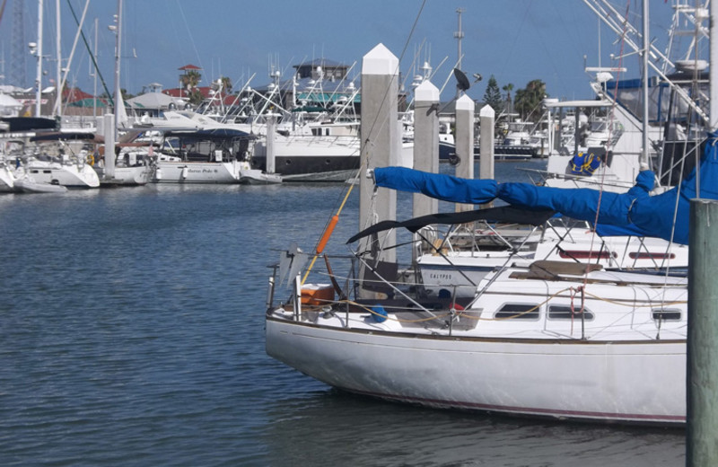 Boats at Sea Breeze Suites Port Aransas.